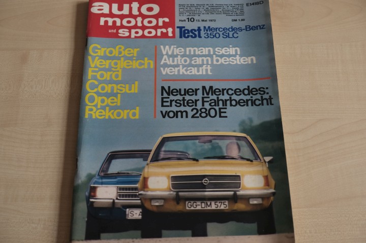 Deckblatt Auto Motor und Sport (10/1972)